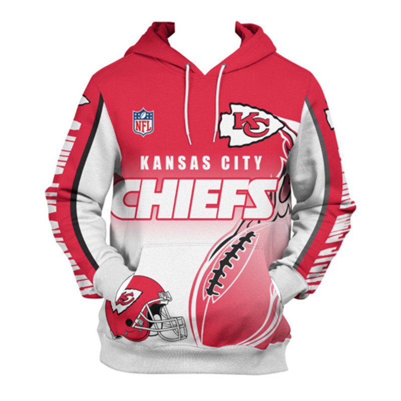 Kansas City Chiefs Hoodie 3D Zip Hoodie Cute Flame Balls Graphic Gifts for Fans - Image 3