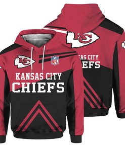 Kansas City Chiefs Hoodie Cute Long Sleeve Zip Hoodie for Fans