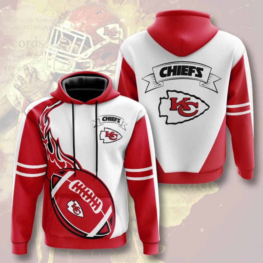Kansas City Chiefs Hoodie Flame Balls Graphic Gift for Fans