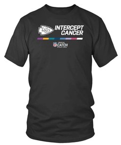 Kansas City Chiefs Intercept Cancer T Shirt Gift For Fans Football Team Champs