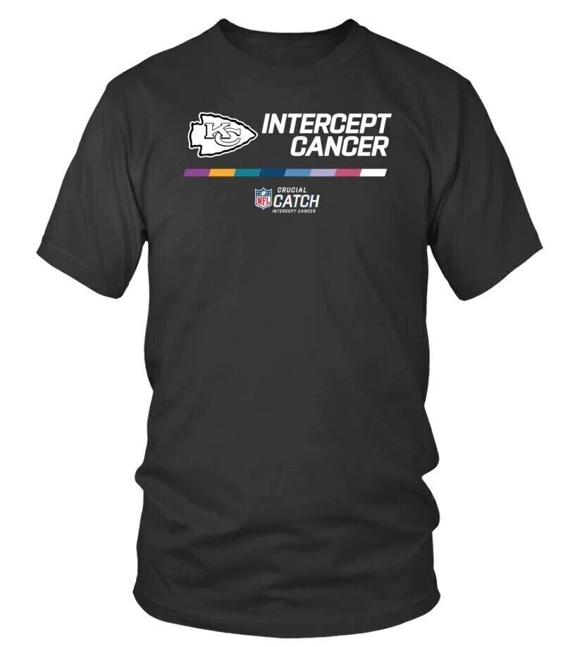 Kansas City Chiefs Intercept Cancer T Shirt Gift For Fans Football Team Champs