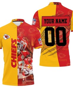 Kansas City Chiefs Logo Afc West Champions Super Bowl 2021 Personalized Polo Shirt All Over Print Shirt 3d T-shirt