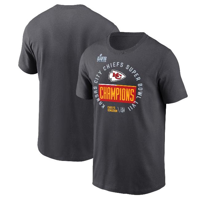 Kansas City Chiefs NFL Football Super Bowl LVII Champs 2023 Room T-Shirt - Image 3