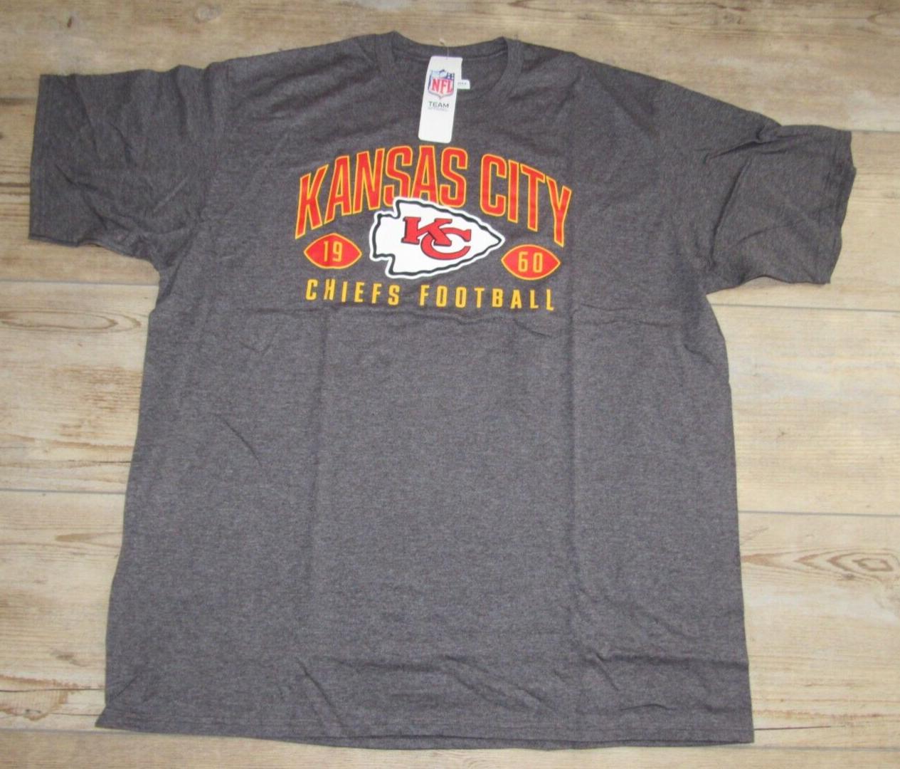 Kansas City Chiefs NFL Team Apparel Charcoal Gray T-shirt Shirt size Men's - Image 2