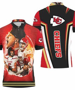Kansas City Chiefs Player Wears Uniform Afc West Division Champions 2021 3D All Over Print Polo Shirt