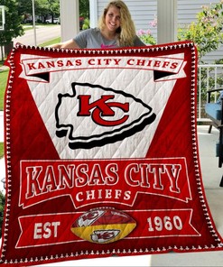 Kansas City Chiefs Quilt Blanket Bedding Set Gifts for Fans