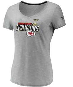 Kansas City Chiefs Super Bowl LIV Champions Women's T-Shirt Gray
