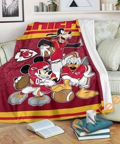 Kansas City Chiefs Team Sherpa Fleece Blanket Gifts for Family, for Couple