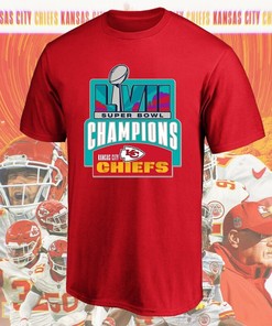 Kansas City Chiefs Team SuperB0wl 57 Champs Trophy T-Shirt Gift Fan
