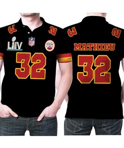 Kansas City Chiefs Tyrann Mathieu 32 Super Bowl Red Game Jersey Style Gift For Chiefs Fans Mathieu Lovers Polo Shirt All Over Print Shirt 3d T-shirt