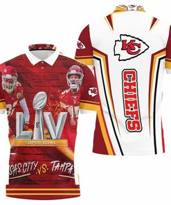 Kansas City Chiefs Vs Tampa Rays Buccaneers Super Bowl 2021 Afc West Division 3D All Over Print Polo Shirt