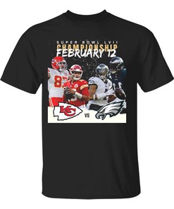Kansas City Chiefs vs Philadelphia Eagles Super Bowl LVII Champ4ship T-Shirt