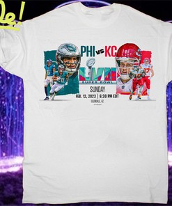 Kansas City Chiefs vs Philadelphia Eagles Super Bowl LVII T shirt Gift Men Women