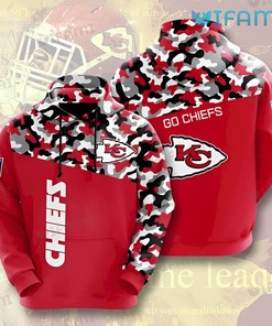 Kansas City Hoodie 3D Camo Go Chiefs KC Chiefs Gift