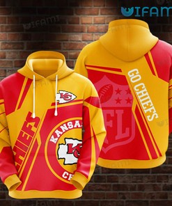 Kansas City Hoodie 3D Go Chiefs Red Gold Kansas City Chiefs Gift