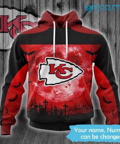 Kansas City Hoodie 3D Graveyard Halloween Kansas City Chiefs Gift