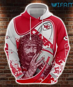 Kansas City Hoodie 3D Jesus Hug Football KC Chiefs Gift