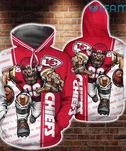 Kansas City Hoodie 3D Mascot KC Chiefs Gift