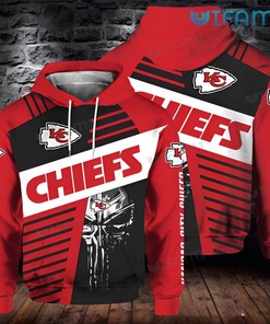 Kansas City Hoodie 3D Punisher Skull Unique Kansas City Chiefs Gift