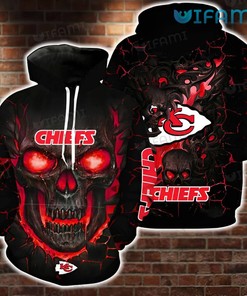 Kansas City Hoodie 3D Skull Lava Logo KC Chiefs Gift