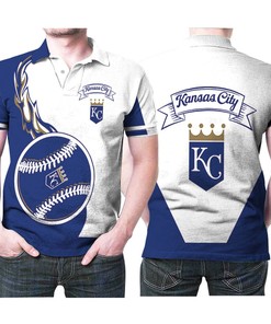 Kansas City Royals Logo Fire Ball 3d Printed Gift For Kansas City Royals Fan Polo Shirt All Over Print Shirt 3d T-shirt