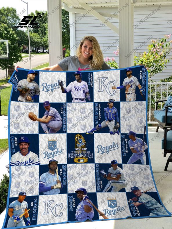 Kansas City Royals Mlb Love Quilt Blanket Bedding Set