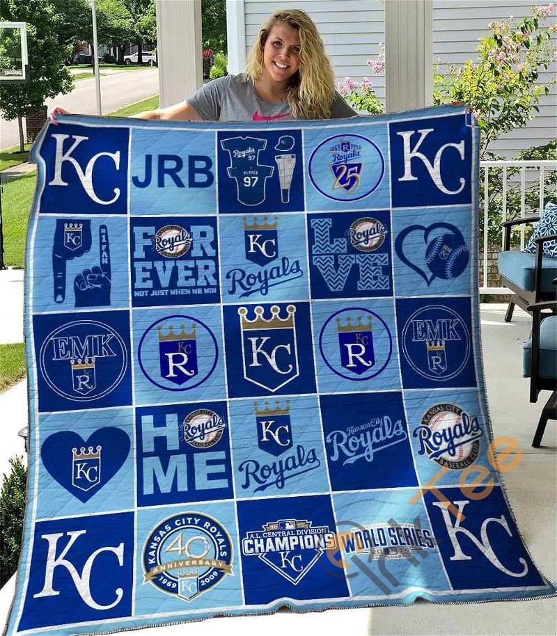 Kansas City Royals Quilt Blanket Bedding Set