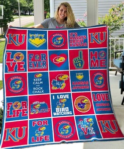 Kansas Jayhawks Quilt Blanket B100608