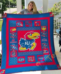 Kansas Jayhawks Quilt Blanket Bedding Set
