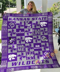 Kansas State Wildcats Quilt Blanket Bedding Set Gifts For Fans