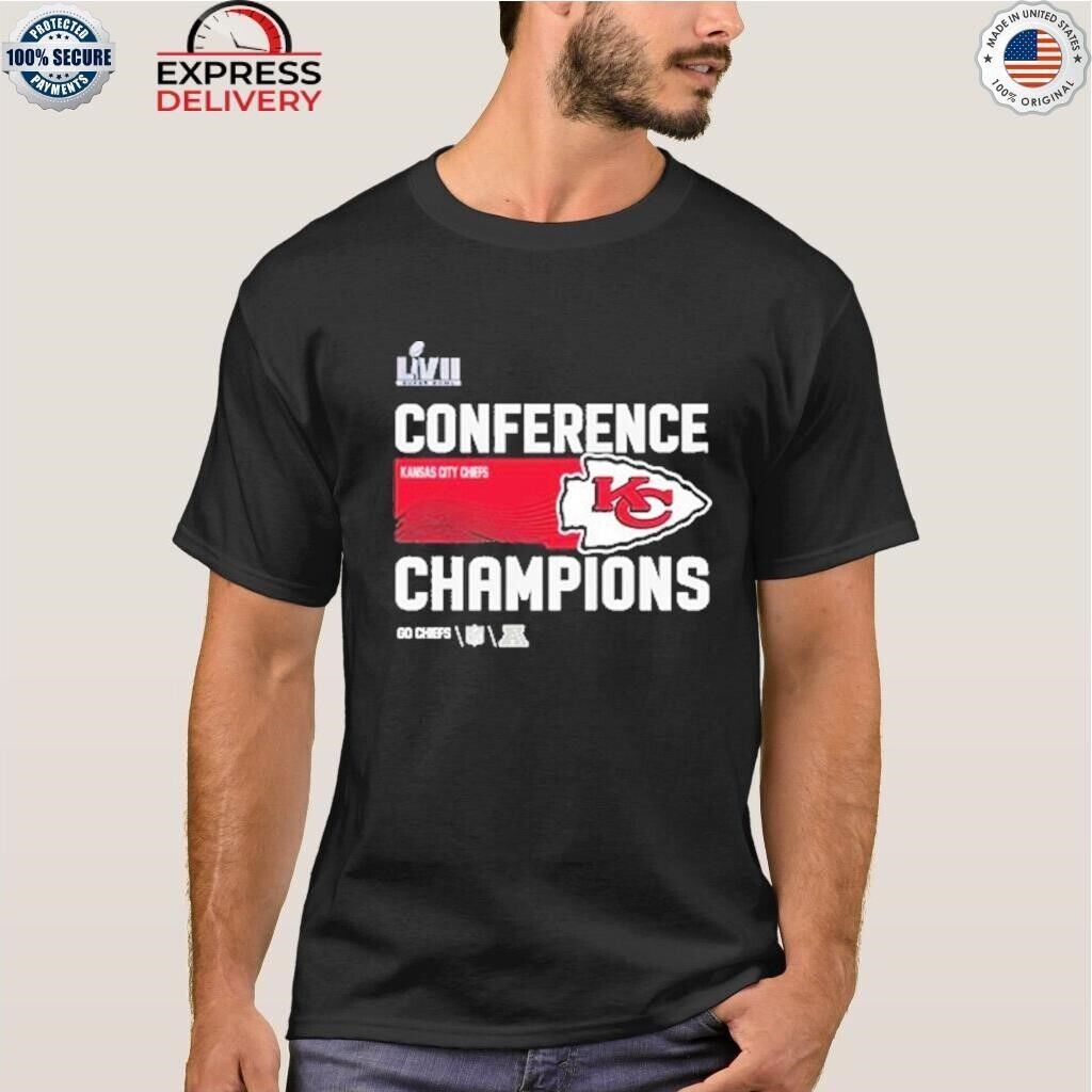 Kansas city Chiefs 2022-2023 afc champions go Chiefs shirt Super Bowl LVII Tee - Image 3