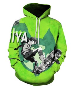 Kawaii Cartoon Miya 3D Zip Hoodie