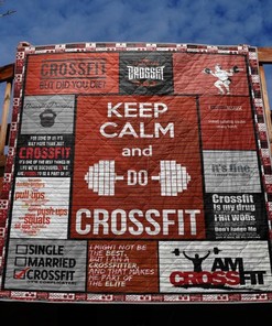 Keep Calm And Do Crossfit Quilt Blanket Bedding Set