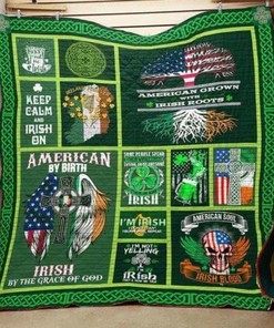 Keep Calm And Irish On Quilt