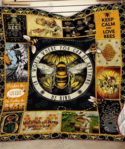 Keep Calm And Love Bees Perfect Gifts For Bee Lover Quilt Blanket Bedding Set