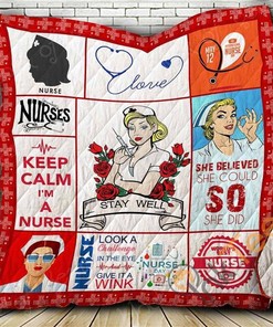 Keep Calm I’M A Nurse Quilt Blanket Bedding Set