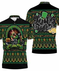 Keep It Shinny Side Up &ampamp Rubber Side Down Saint Patricks Day 3D All Over Print Polo Shirt
