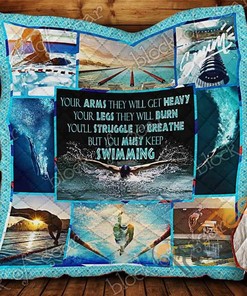 Keep Swimming Quilt Blanket Bedding Set