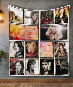 Kelly Clarkson Piece By Piece Album Covers Quilt Blanket Bedding Set