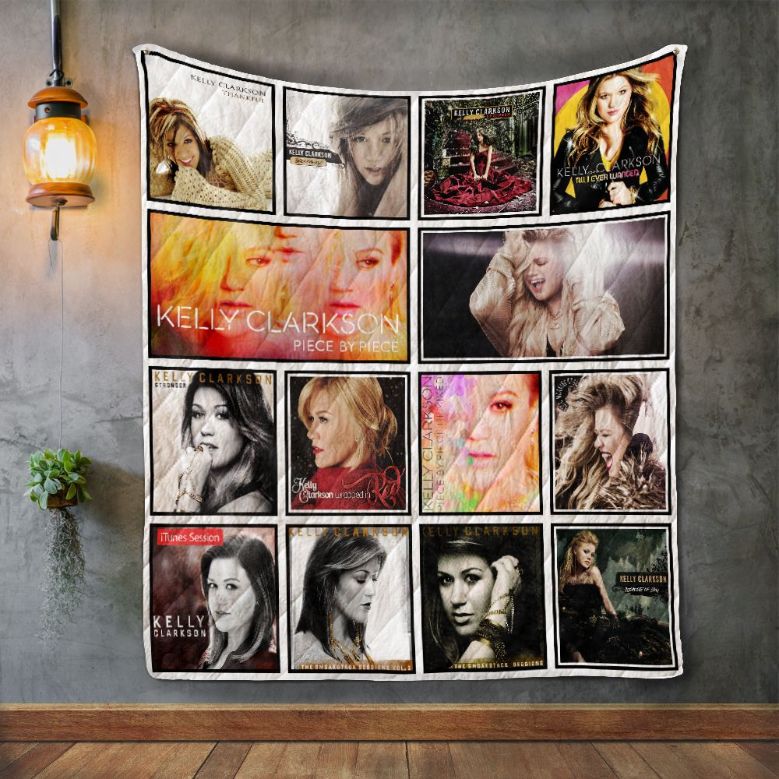 Kelly Clarkson Piece By Piece Album Covers Quilt Blanket Bedding Set