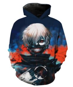Ken Kaneki Tokyo Ghoul Hoodie 3D