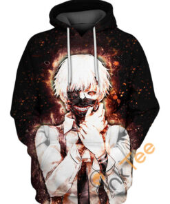 Ken Kaneki White Hair Hoodie 3D