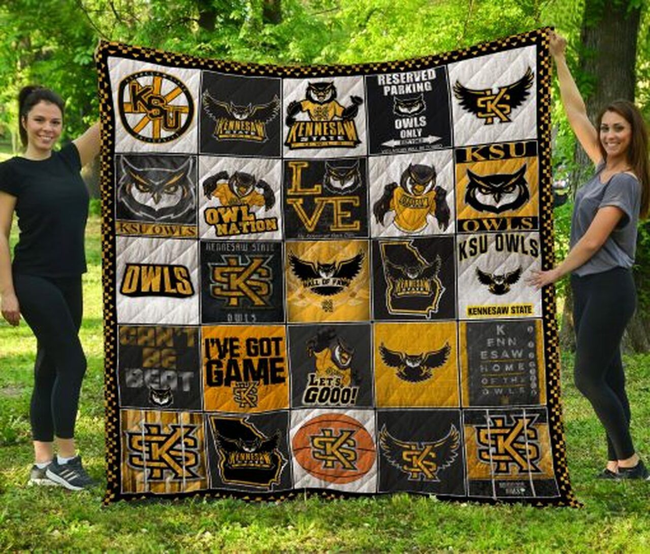 Kennesaw State Owls Ncaa Quilt Blanket