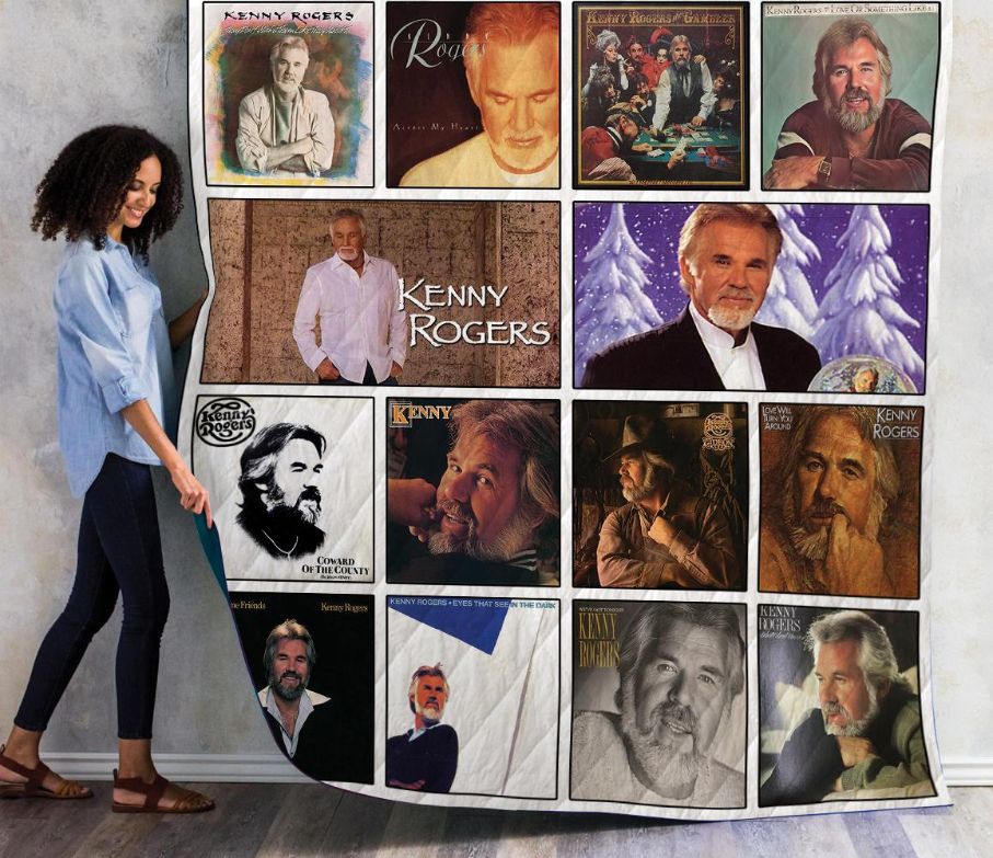 Kenny Rogers Albums Quilt Blanket Bedding Set for Home Décor