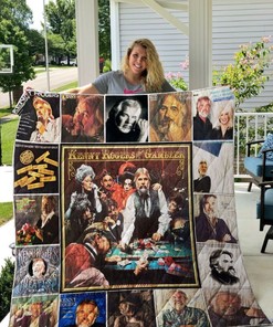 Kenny Rogers Vintage Retro Graphic Quilt Blanket Bedding Set