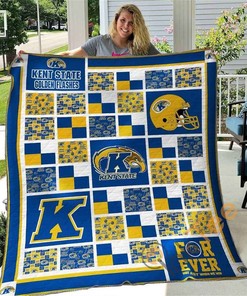 Kent State Golden Flashes V2 Quilt Blanket Bedding Set