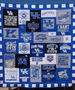 Kentucky W Quilt Blanket Bedding Set for Home Décor