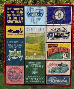 Kentucky Welcome To Adventure Personalized Quilt Blanket Bedding Set