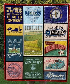 Kentucky Welcome To Adventure Quilt Blanket Bedding Set