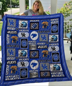 Kentucky Wildcats Ncaa Kentucky Wildcats Green Quilt Blanket Bedding Set